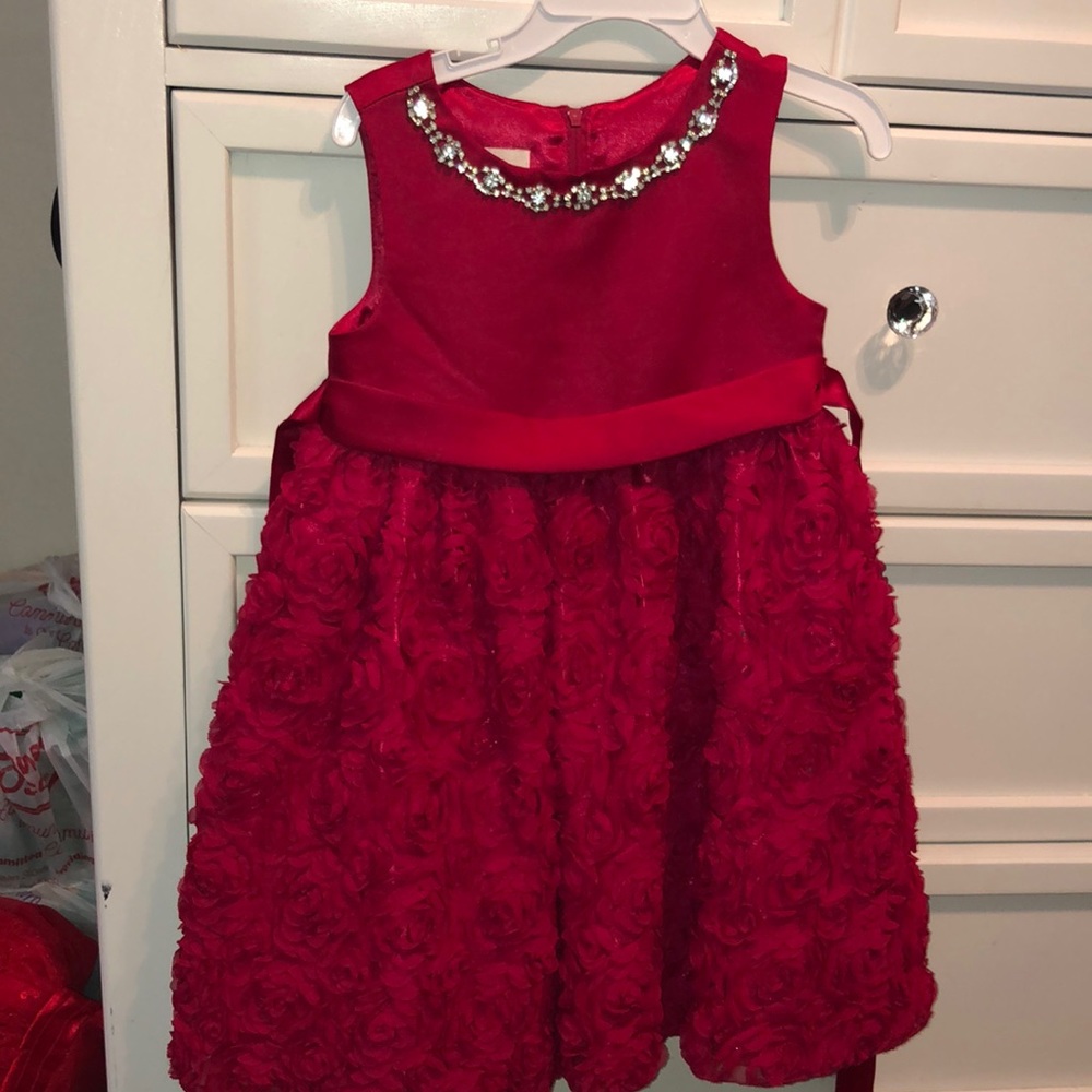 Red formal dress
